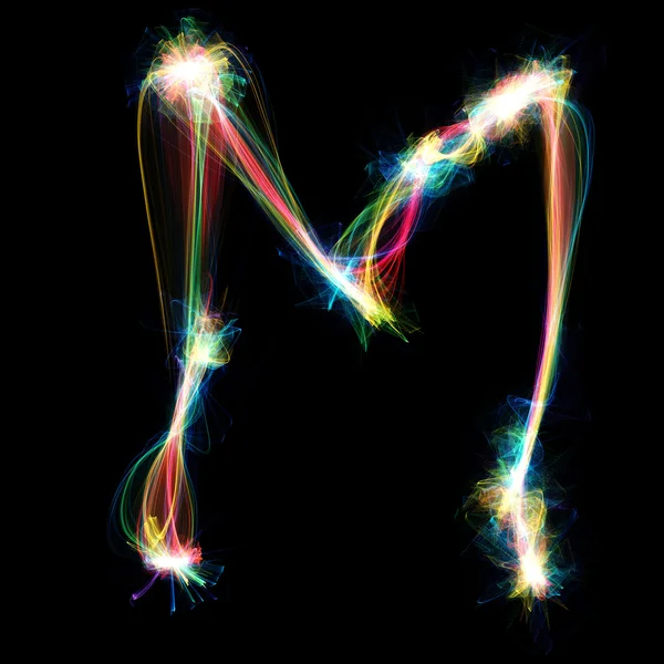 Plasma brev - M — Stockfoto